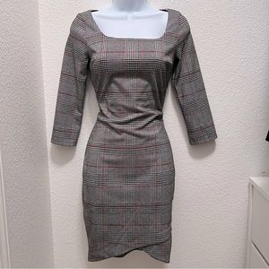 XXS Express, plaid dress, gently used, warm